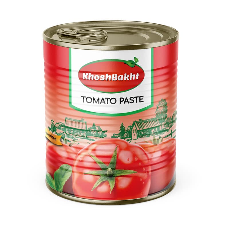 رب گوجه فرنگی ۸۰۰ گرمی خوشبخت با کیفیت و طعم مناسب